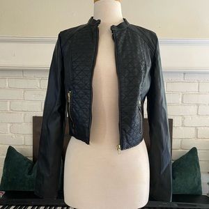 Faux Leather Jacket (Size M)